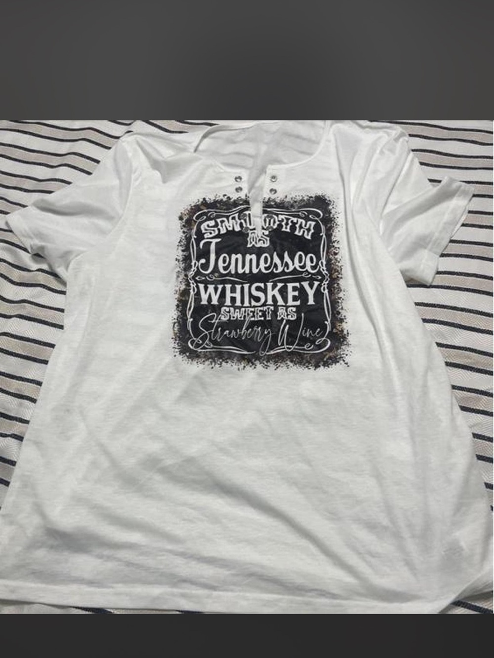 White Short-Sleeve Tennessee Whiskey Graphic Tee